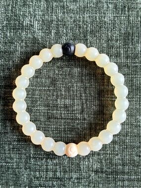 Classic Lokai Bracelet Silicone Balance Bead White Black Mt Everest Dead Sea